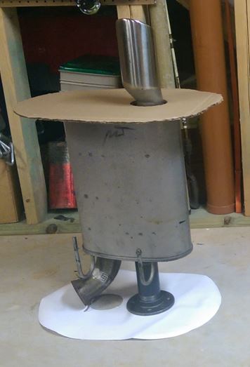 Paper Template for Muffler End Table